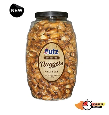 Pretzels Utz Sourdough Nuggets - Barril - Pretzels tamaño bocado, 52 oz............. Foto 1 de 4