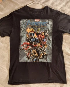 Avengers End Game Marvel Comics T-Shirt MENS Graphic Print Black Sz M - Picture 1 of 4
