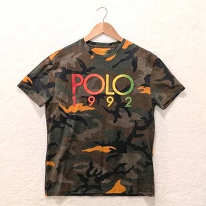 Polo Ralph Lauren Polo 1992 Graphic Camo Short Sleeve T-Shirt Mens Size Small - Picture 1 of 8