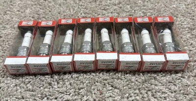 8 Spark Plugs Champion Copper Set for 1985-1996 Ford Bronco V8-5.0L RV15YC4 - Image 1 of 4