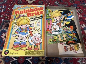 Vintage 80s Rainbow Brite & Twink Dress-Up Colorforms Toy Playset Hallmark 1983 - Picture 1 of 7