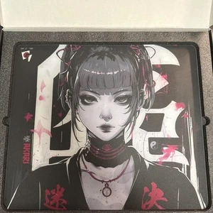 Akari Premium Glass Mousepad Red Japan Limited Edition GLSSWRKS Used - Picture 1 of 10