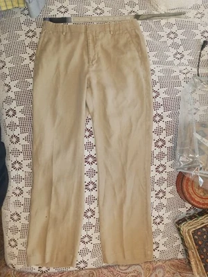 Murano Pants Made From Baird McNutt Irish Linen! Mens 33 Waste 29.5 Inseam. VGC - Image 1 of 4