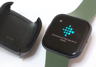 Fitbit Versa 2 Health Fitness Smart Watch Charger FB507 Grey / Green - Tested - Image 1 of 4