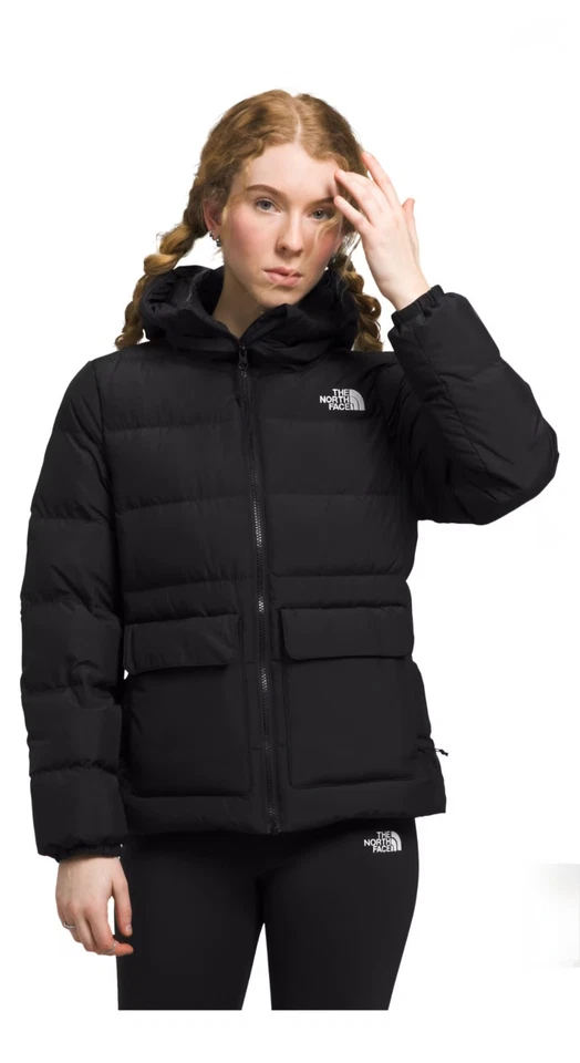 The North Face Stretch Down Women's Parka Jacket, Size M - Black