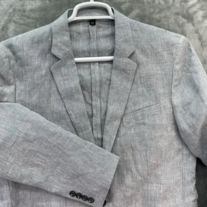 J. Crew Blazer Men size 42R Sport Coat Casual Jacket Suit Unstructure 100% linen - Picture 1 of 16