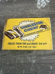 Vintage 1964 CHARLESTON CHEW Candy Bar Display Box ( 24 Bars ) - Picture 1 of 14
