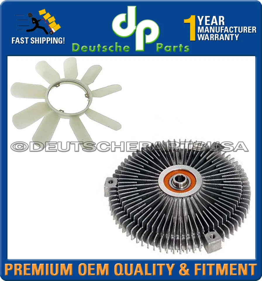 Embrague ventilador radiador mercedes-benz w201 190d 2.5 + kit aspas ventilador refrigeración 2 Foto 1 de 1