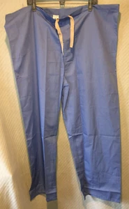 Unisex XL NWOT Fundamentals by White Swan Drawstring Light Blue Scrub Pants - Picture 1 of 5
