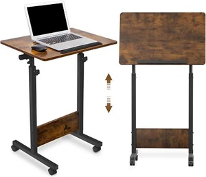 Home Office Adjustable Mobile Standing Desk 16"x24" 360° Flip Desk Stand Table - Picture 1 of 10