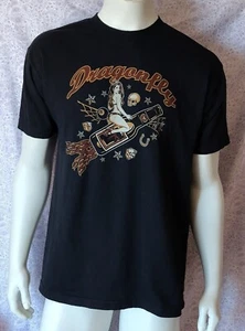 DRAGONFLY Bikini Girl On A Bottle Rocket, Dice, 8 Ball, Mens Black T-shirt Large - Picture 1 of 5