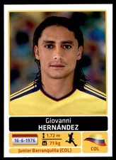 Panini Copa America Argentina 2011 - Giovanni Hernandez Colombia No. 58