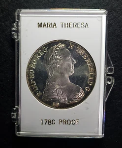 Maria Theresa Thaler Silver Trade Coin – 1780 Restrike – Prooflike Finish – Aust - Picture 1 of 14