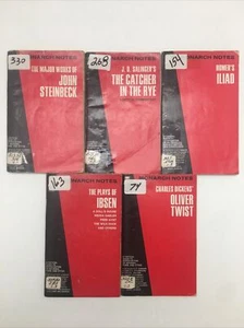 Lot of 5 Monarch Notes - Picture 1 of 10