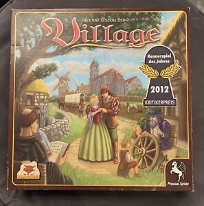 Village Board Game Pegasus Spiele Complete English and German Instructions