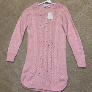 Brand New Gap Sweater Dress Girls Size 14-16 Pink - Picture 1 of 2
