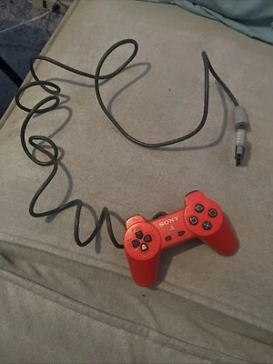Mando PlayStation Rojo Sólido SCPH-1080 Ps1 Foto 1 de 3