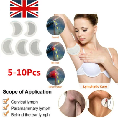5-10x LYMPH CARE PATCH DRAINAGE UNDERARM TONING NATURAL LYMPHATIC DETOX MASSAGE - Image 1 of 4