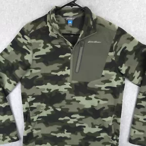 Eddie Bauer Cloud Layer Pro 1/4 Zip First Ascent Camo Fleecepullover Herren Small - Bild 1 von 17