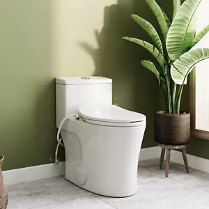 Länglicher Bidet WC-Sitz mit Quiet-Close, nicht elektrischen Selbstreinigungsdüsen - Bild 1 von 12