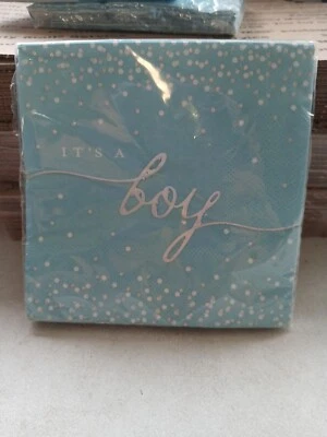 Servilletas para bebidas Design Design Design 16 "It's A Boy" 9,8 pulgadas × 9,8 pulgadas Foto 1 de 2