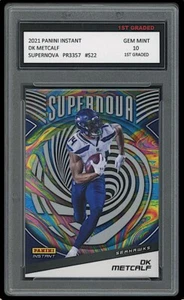 Tarjeta de fútbol americano Seahawks DK METCALF 2021 PANINI INSTANT SUPERNOVA PRIMER GRADO 10 - Imagen 1 de 1