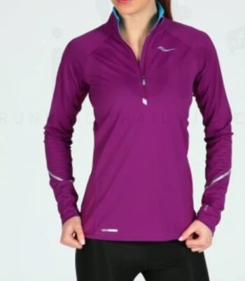Saucony Mujer Nomad Sportop Pullover Chaqueta Ligera Púrpura Talla M Foto 1 de 4