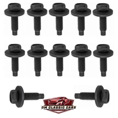 1958-1980 Chevrolet Impala, Bel Air Upper & Lower DOOR HINGE BODY BOLTS Set 12 - Image 1 of 4