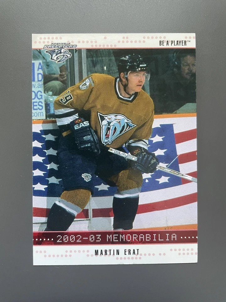 2002-03 ITG Be A Player Memorabilia Ruby /200 Martin Erat #91 - Image 1 of 2