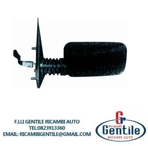 Lancia Y10 1989 - 1992 SPECCHIO SPECCHIETTO RETROVISORE SX LEVA NERO - Immagine 1 di 1