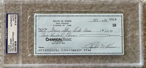 Baseball Hof'er Ralph Kiner Signed Check - Psa Authentic Auto! - Picture 1 of 2