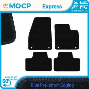 Alfombrillas de coche Express con ajuste prepuntada azul para adaptarse al manual Volvo XC40 2018-presente - Imagen 1 de 4