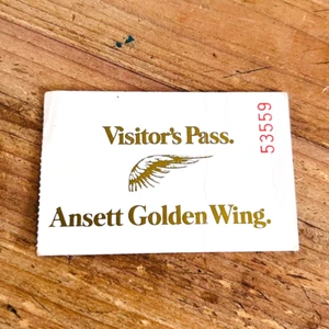 Ansett Golden Wing Lounge Visitor Member Pass 53559 Ephemera Australia Airline - Picture 1 of 11