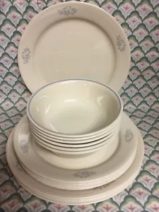 18pc Set Corelle LACE BOUQUET 6 Dinner Plate 6 Luncheon 6 Bowl Read Description - Picture 1 of 12