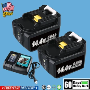 Replacement Battery For Makita 14.4V Power Tools BL1460B BL1430B 1415B 194066-1 - Picture 1 of 17