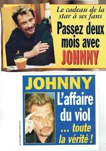 2 X POSTERS Johnny HALLYDAY Tribunal Nanterre 0.30 X 0.19 And 0.21 X 0.23 Mètre - Picture 1 of 1