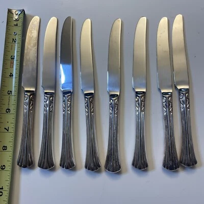 Cuchillos de cena Towle Supreme Cutlery CLASSIC PLUME 1986 8 plateados EP Corea Foto 1 de 4