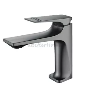 Deck Mount Bathroom Hot Cold Sink Mixer Tap Single Handle Hole Wash Basin Faucet - Picture 1 of 12