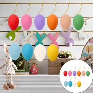 Easter Eggs Craft Diy Easter Eggs Easter Party Ornament 12 Color Eggs for Diy - Picture 1 of 11