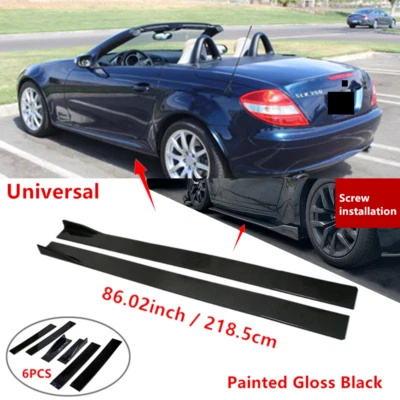 86" For Mercedes SLK R171 05-11 Side Skirt Lip Extension Splitter Rocker Panel - Image 1 of 4