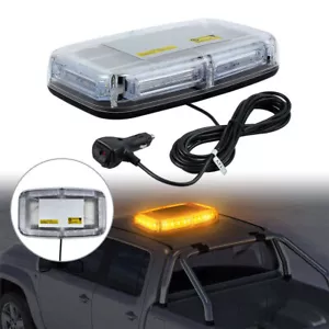 24 LED Magnetic Car Roof Recovery Flashing Beacon Warning Strobe Light Amber 12V - Picture 1 of 12