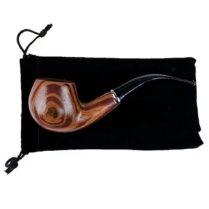 Durable Wooden Wood Smoking Pipe Tobacco Cigarettes Cigar Pipes Enchase Gift 6W - Picture 1 of 7