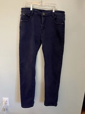 Fredd Marshall Fleece Lined Men’s Pants 34x30.5 Navy Orange Lining - Image 1 of 4