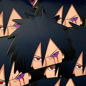 MADARA ANIME PEEKER STICKER NARUTO SHIPPUDEN CAR DECAL - Picture 1 of 1
