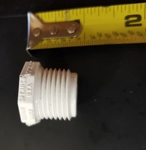 Spears 439-071 PVC Reducer 1/2" X 1/8" Mpt X FPT SCH40 D2466 - Picture 1 of 7