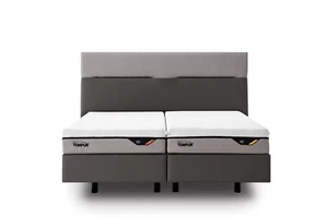 TEMPUR® Boxspringbett 180x200 Duo Leather/Charcoal Grey ohne Matratzen - Bild 1 von 5