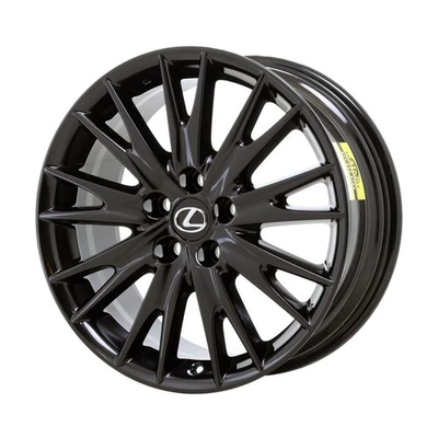 18" Lexus GS350 Wheel Rim Factory OEM 74271 2013-2017 Gloss Black - Image 1 of 2