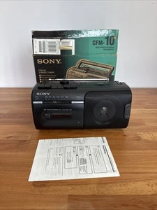 SONY Radio Cassette Recorder CFM-10 AM FM Portable AC DC Boombox Tested. - Picture 1 of 12