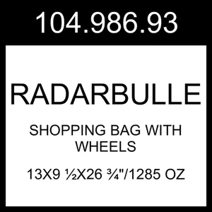 IKEA RADARBULLE Shopping Bag With Wheels Black 13x9 ½x26 ¾"/1285 oz 104.986.93 - Picture 1 of 1
