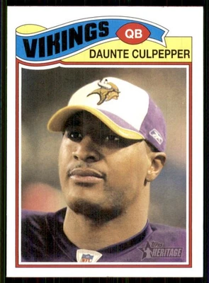 2005 Topps Heritage #26 Daunte Culpepper Minnesota Vikings - Image 1 of 2